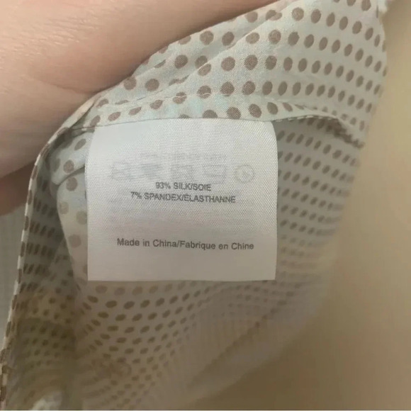 Tory Burch Sleeveless Silk Blend Blouse Size 4 - Picture 8 of 8